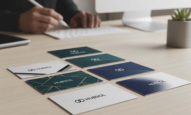 HubSol Business Card Design