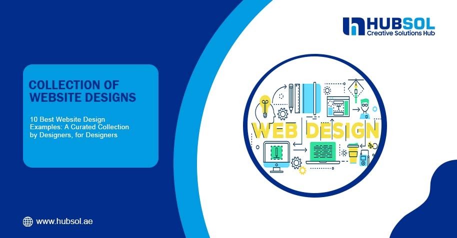 Modern website design examples displayed on multiple devices