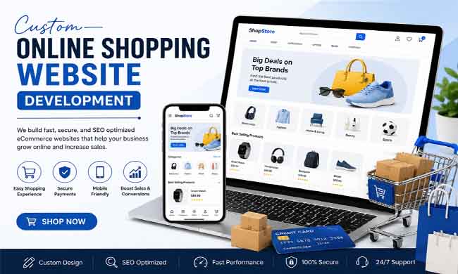 Custom Online Shopping Website Development Services