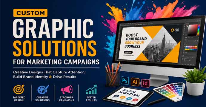 Custom Graphic Solutions for Marketing Campaigns for High Engagement and Branding