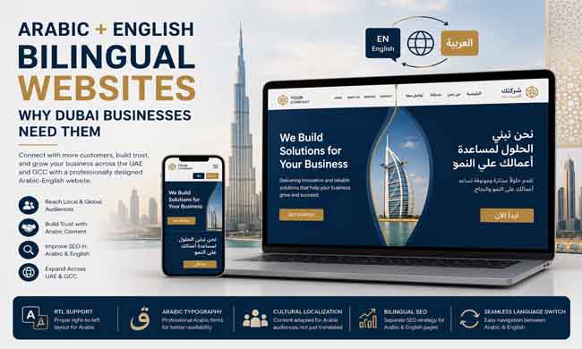 Arabic English Bilingual Website Development Dubai