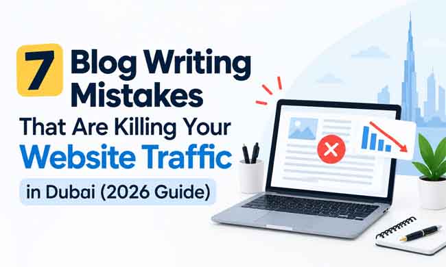 Blog Writing Mistakes Killing Website Traffic in Dubai 2026 – HubSol