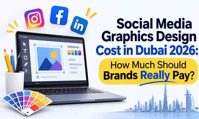 Social media graphics design cost in Dubai 2026 by HubSol graphic design company