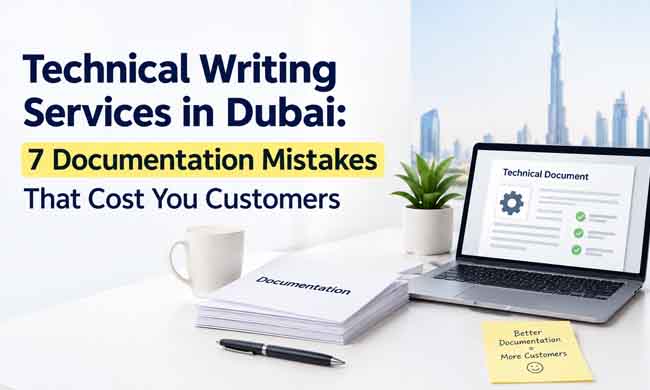 Technical writing services in Dubai documentation mistakes guide by HubSol