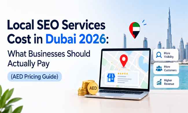 Local SEO services cost in Dubai 2026 AED pricing guide by HubSol